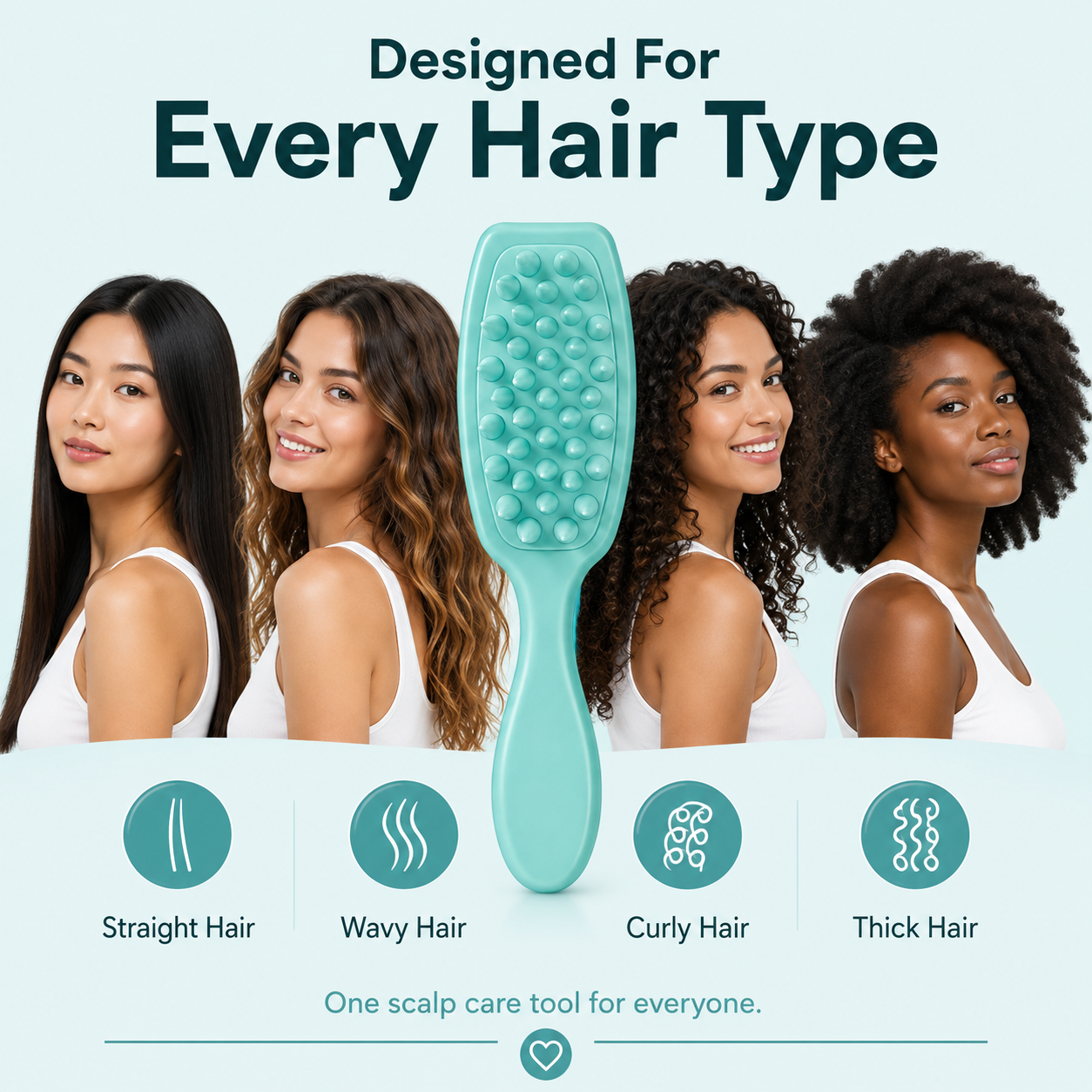 Mavero Silicone Scalp Massager Brush – Deep Cleanse & Relaxing Massage