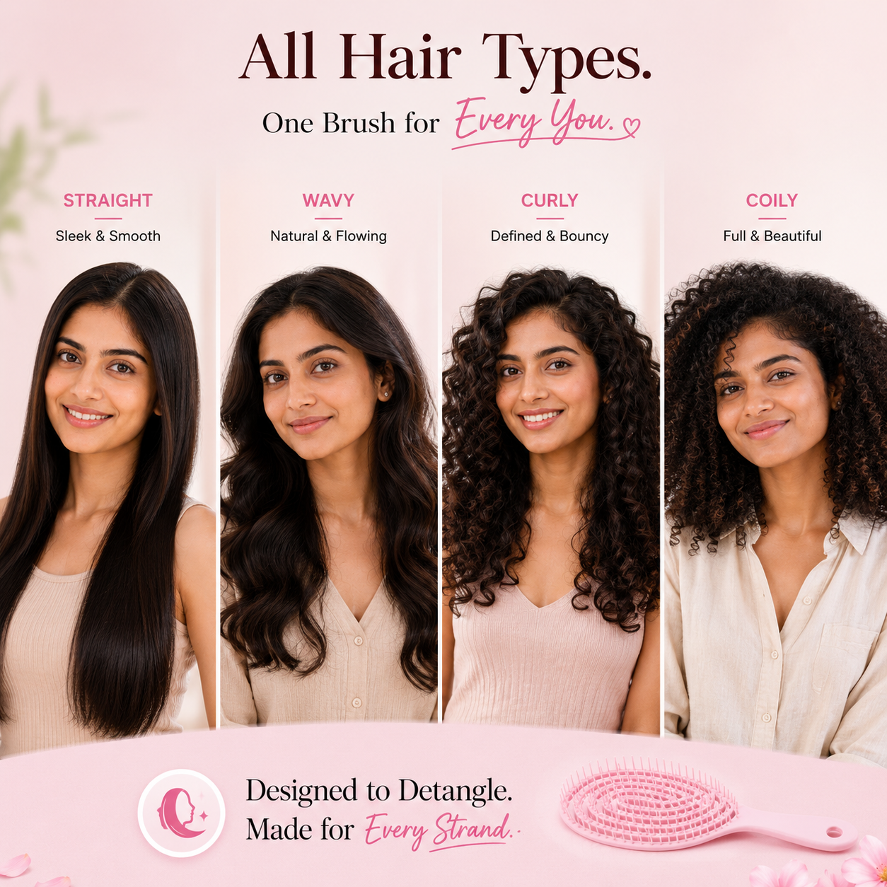 Mavero 3D Vent Detangling Hair Brush – For All Hair Types